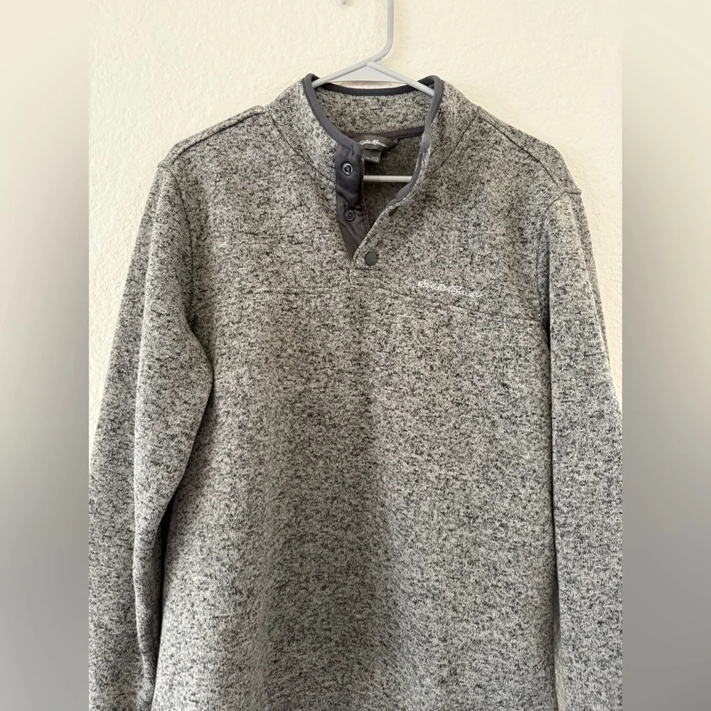 EUC Eddie Bauer | Gray Crewneck Sweater |Soft Cozy Classic - Picture 2 of 6